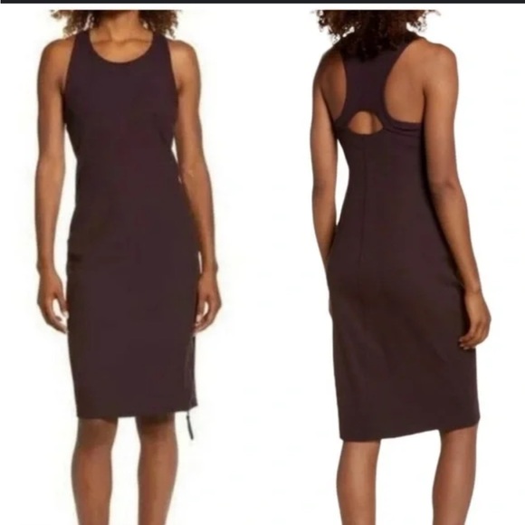 Zella Dresses & Skirts - Like New Zella Live In Cutout Rib Tank Dress. Size S
